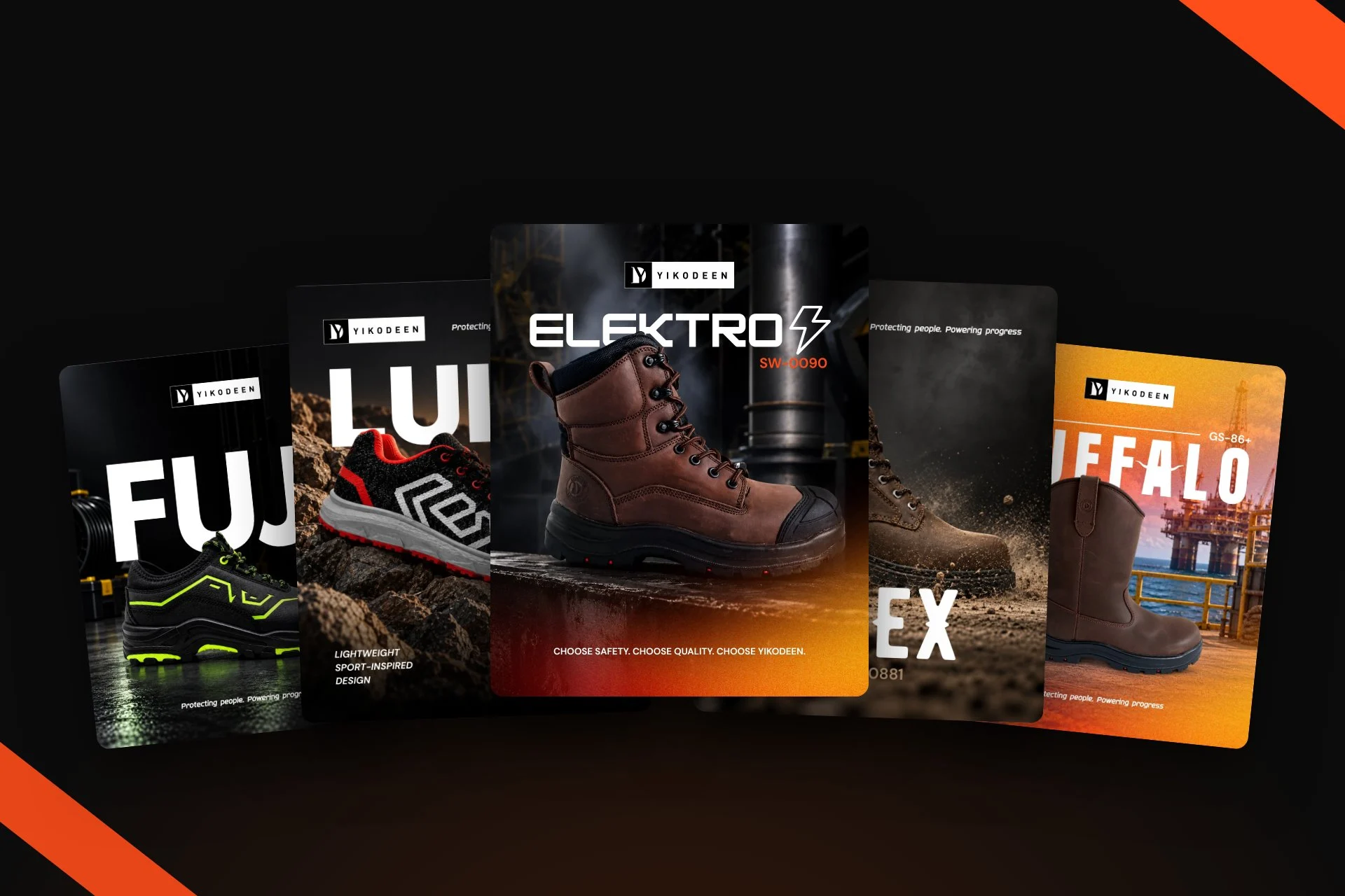 Yikodeen safety footwear social media posters