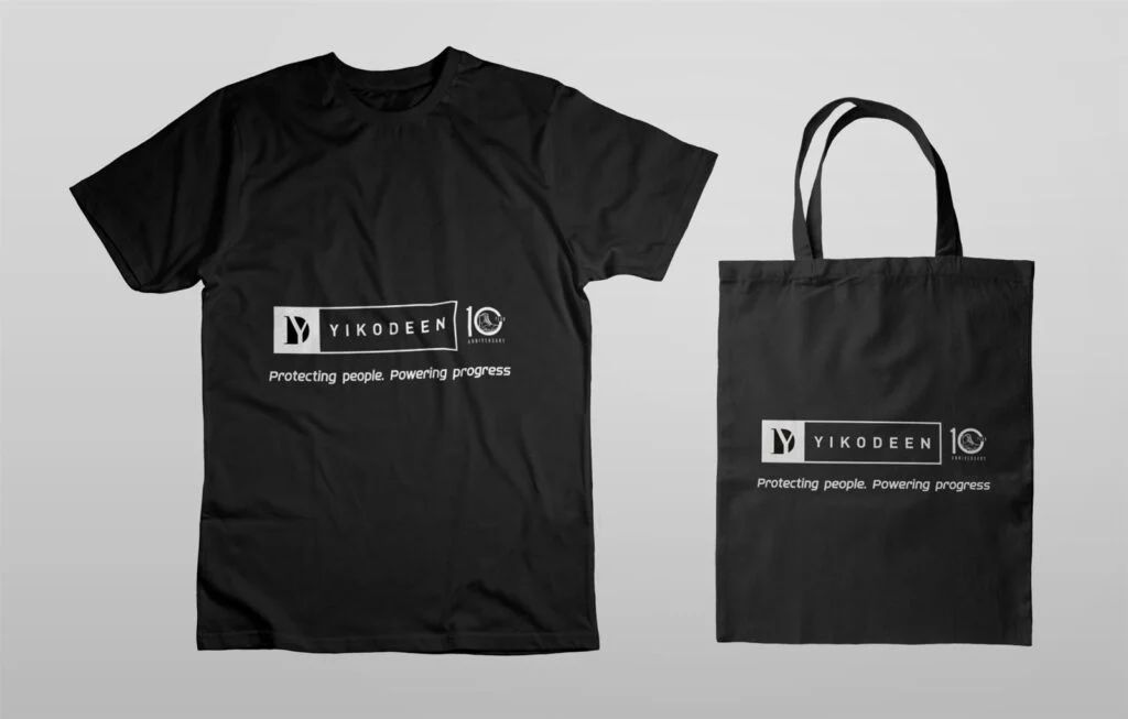 Yikodeen 10th anniversary T-shirt and tote bag